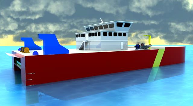 The Ocean Capable Off-shore Rig Support and Oil Spill Recovery Vessel (55 metres LOA)