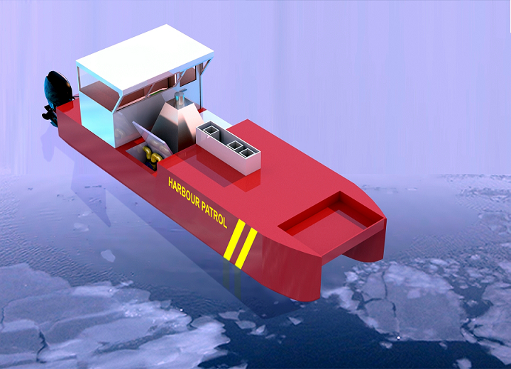 The EST Harbour Patrol and Oil Spill Recovery Vessel (10 metres LOA)